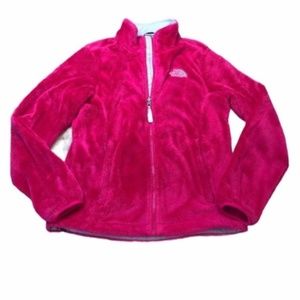 The North Face Pink Plush Full Zip Size Small